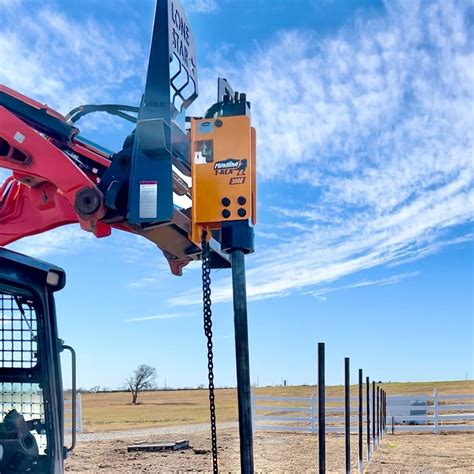 3 point post pounder converted to skid steer|best skid steer post driver.